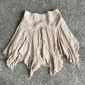 FREE PEOPLE Beige Boho Skirt